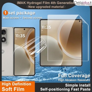 Imak Hydrogel apsaugų rinkinys dviem telefono ekranams (Motorola Razr Fold) Imak Hydrogel apsaugų rinkinys dviem telefono ekranams (Motorola Razr Fold)